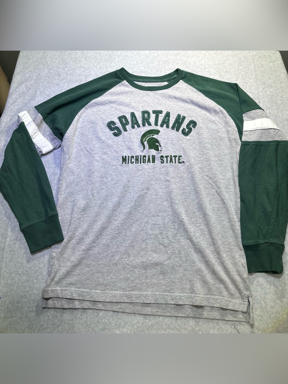 Michigan State Spartans Knights Apparel Colorblock Pullover L/XL